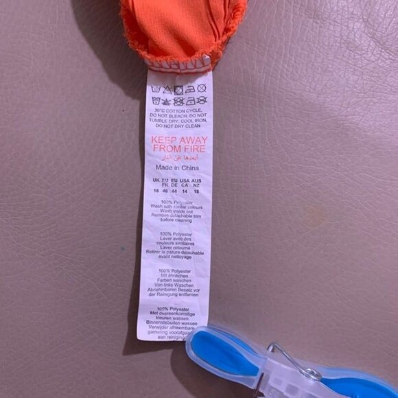 Pretty Little Things Orange Textured Gathered Maxi Shirt Dress size 14 - Picture 8 of 10